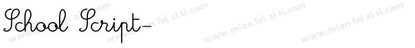 School Script字体转换